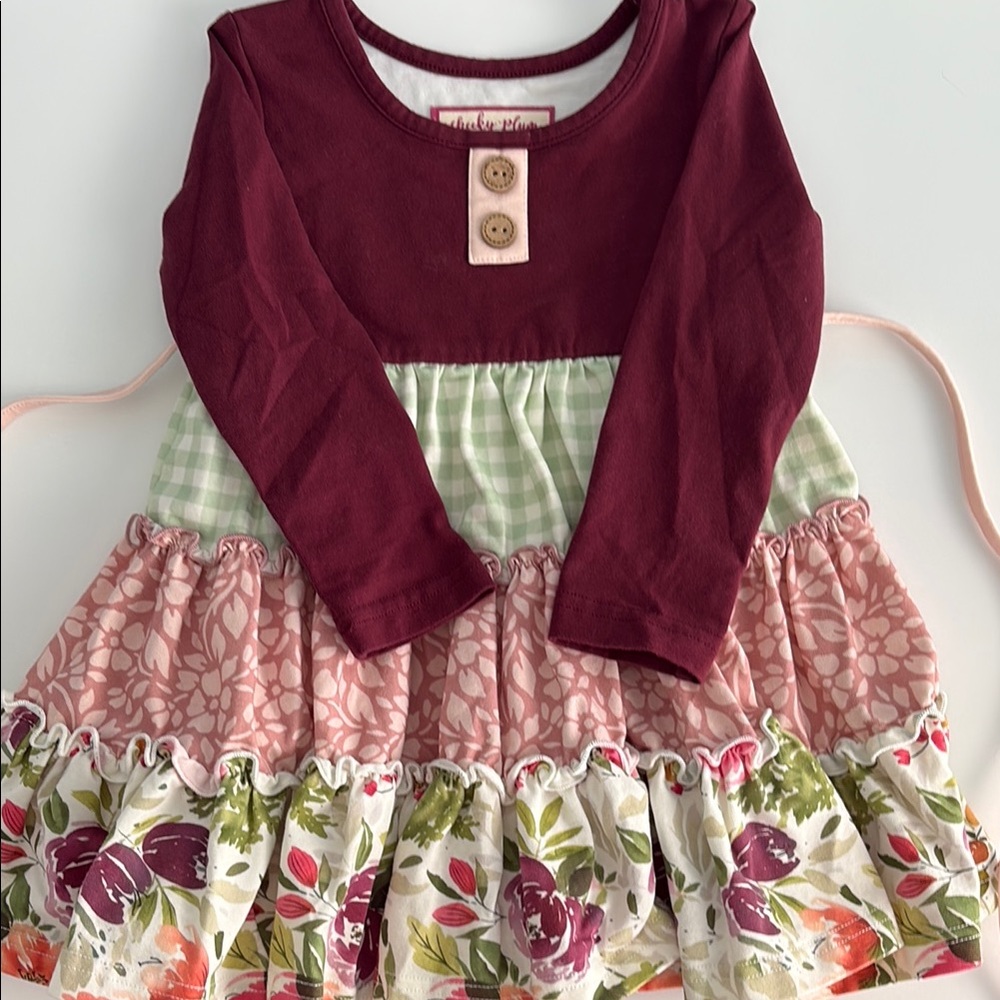 Cheeky Plum Burgundy Long Sleeve Dress